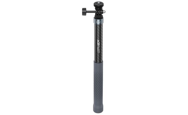 ACEFAST E38 1.2m Carbon Fiber Telescopic Selfie Stick 5 Level Adjustable Selfie Stick - Black / Grey